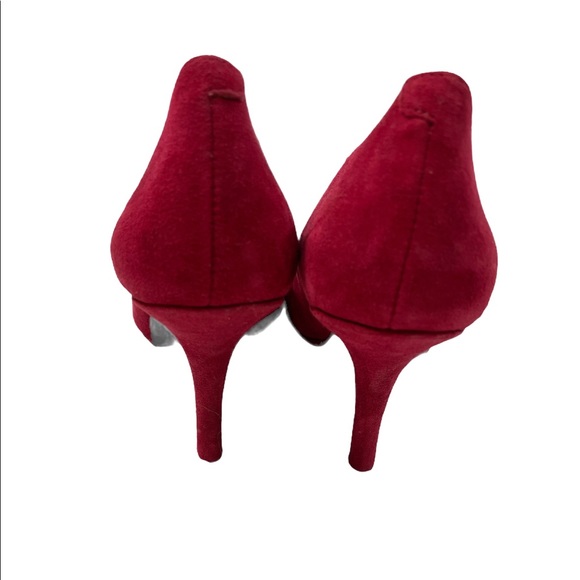 BCBG Red Suede Heels - Picture 2 of 6